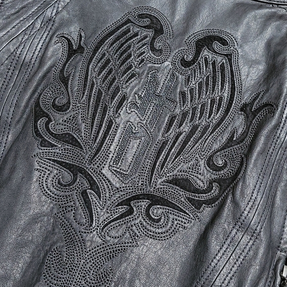 Harley Davidson Leather Riding Jacket - Picture 3 of 14